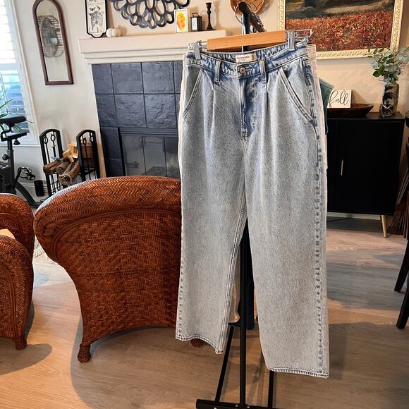 Abercrombie & Fitch Jeans Womens Size 27/4 The Loose High Rise Curve Love - Picture 16 of 16